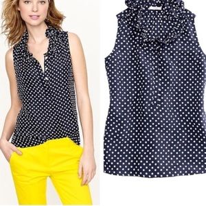 J.CREW POLKA DOTS BLOUSE